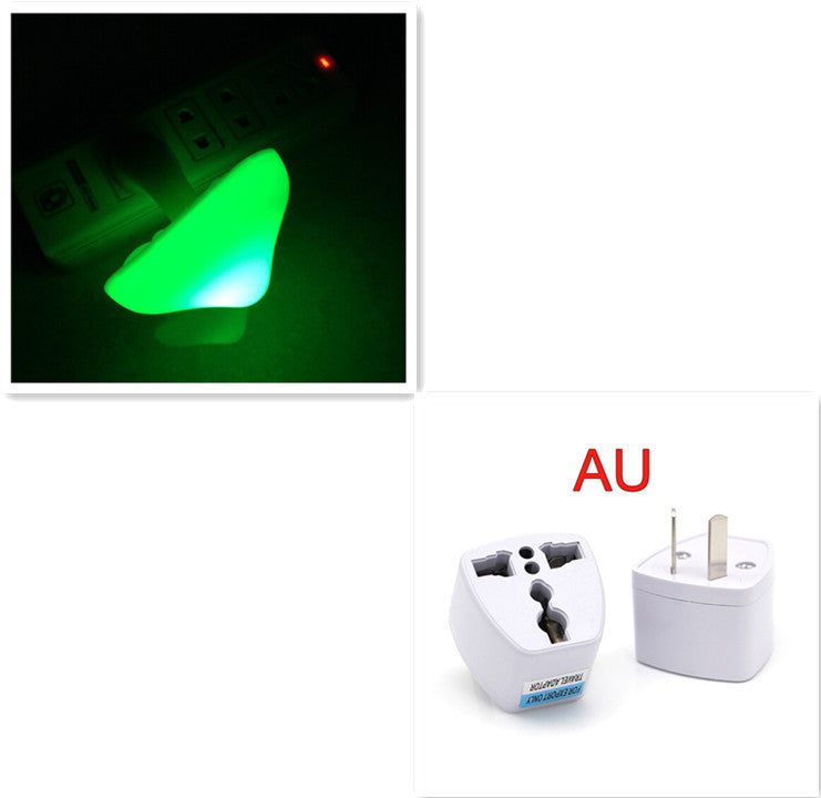 LED Night Light Mushroom Wall Socket Lamp EU US Plug Warm White Light-control Sensor Bedroom Light Home Decoration ARVASHAA
