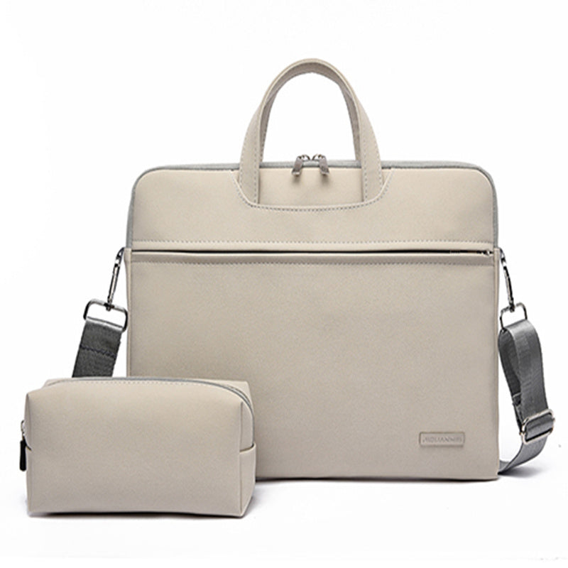 PU Leather Women Laptop Bag Notebook Carrying Case Briefcase For Macbook Air 13.3 14 15.6 Inch Men Handbags Shoulder Mouse Bag ARVASHAA