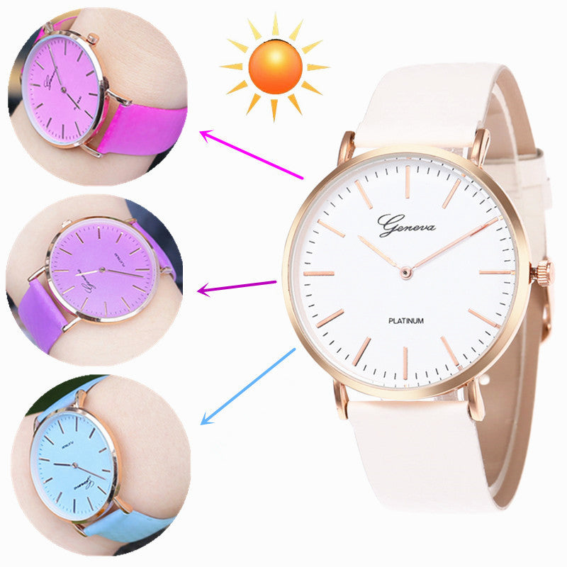 Simple Scale Temperature-sensitive Color-changing Watch ARVASHAA