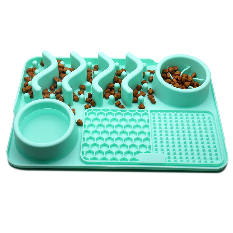 Dog Silicone Licking Pad Pet Licking Mat Silicone Smelling Mat Multifunctional Food Bowl Pets Supplies ARVASHAA