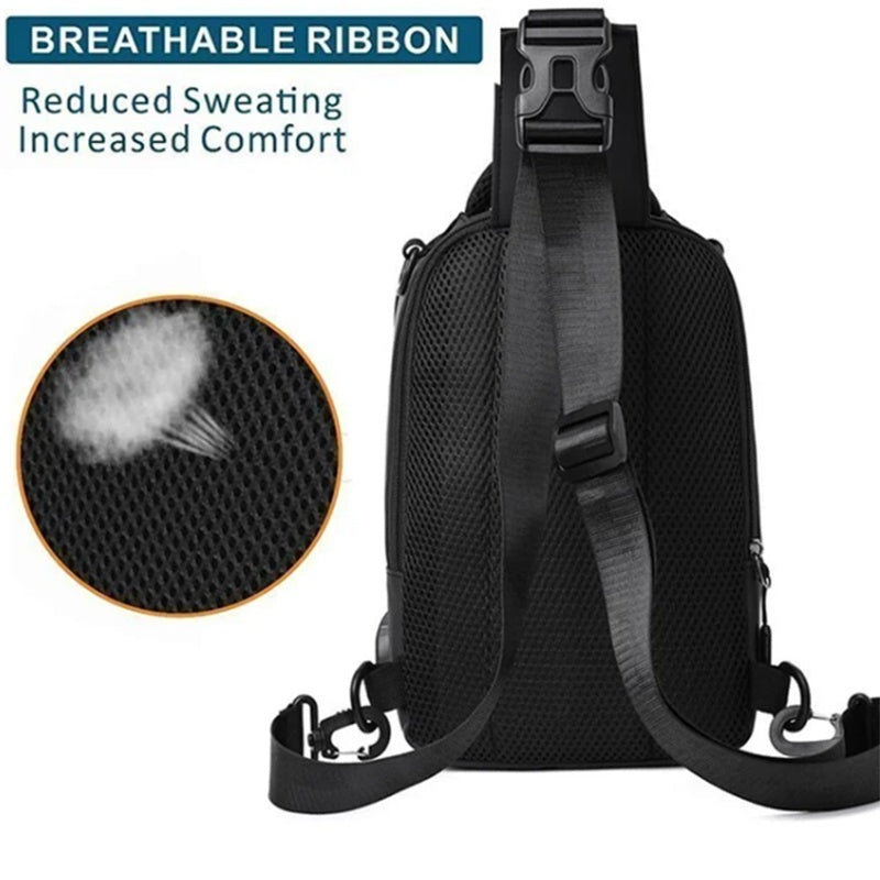 Crossbody Bags Men Multifunctional Backpack Shoulder Chest Bags ARVASHAA
