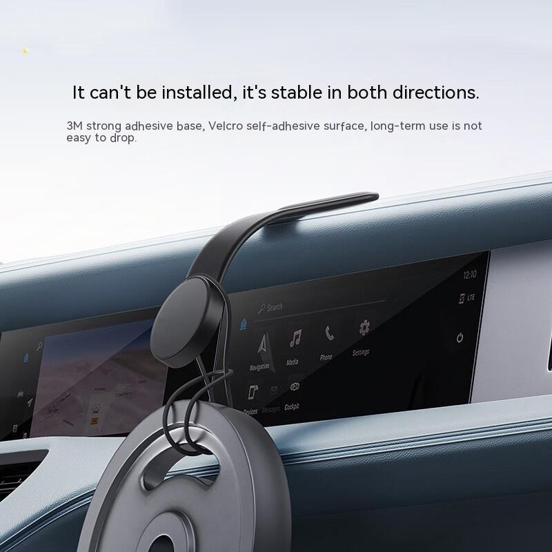 Magnetic Bendable Car Mobile Phone Holder Wireless Charger Phone Holder 15W Car Dash Mount Compatible With Phone ARVASHAA
