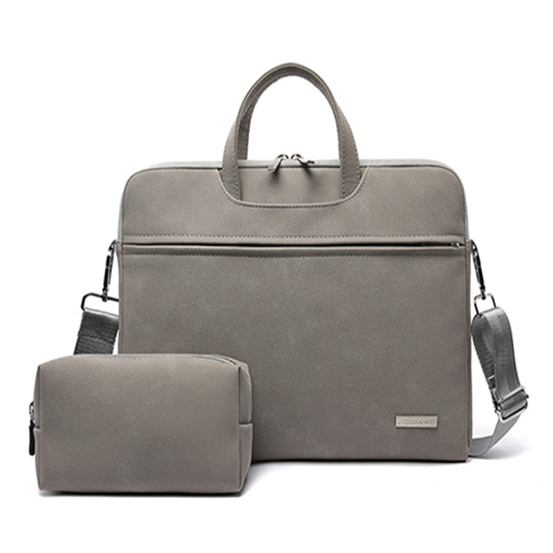 PU Leather Women Laptop Bag Notebook Carrying Case Briefcase For Macbook Air 13.3 14 15.6 Inch Men Handbags Shoulder Mouse Bag ARVASHAA