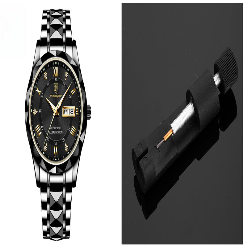 Men’s Waterproof Quartz Watch | Luminous Dial with Double Calendar Display – Durable & Stylish ARVASHAA