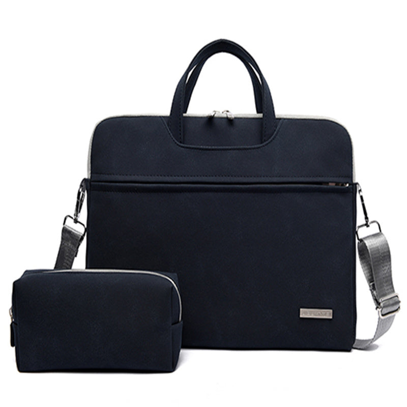 PU Leather Women Laptop Bag Notebook Carrying Case Briefcase For Macbook Air 13.3 14 15.6 Inch Men Handbags Shoulder Mouse Bag ARVASHAA