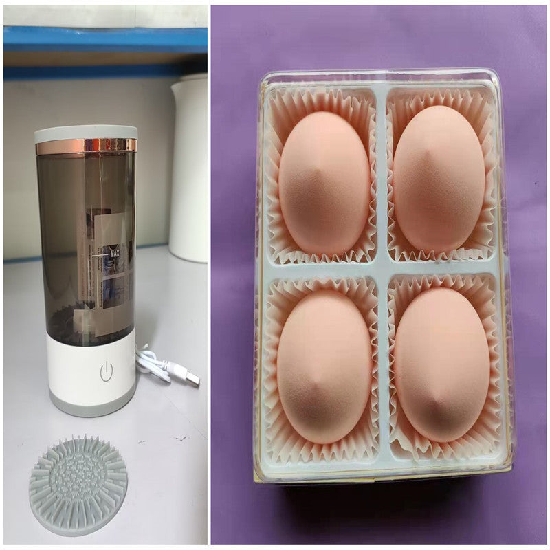 Women Eye Shadow Brush Cleaning Tool Portable Electric Makeup Brush Cleaner Machine With USB Charging Automatic Cosmetic Brush ASKVexperts
