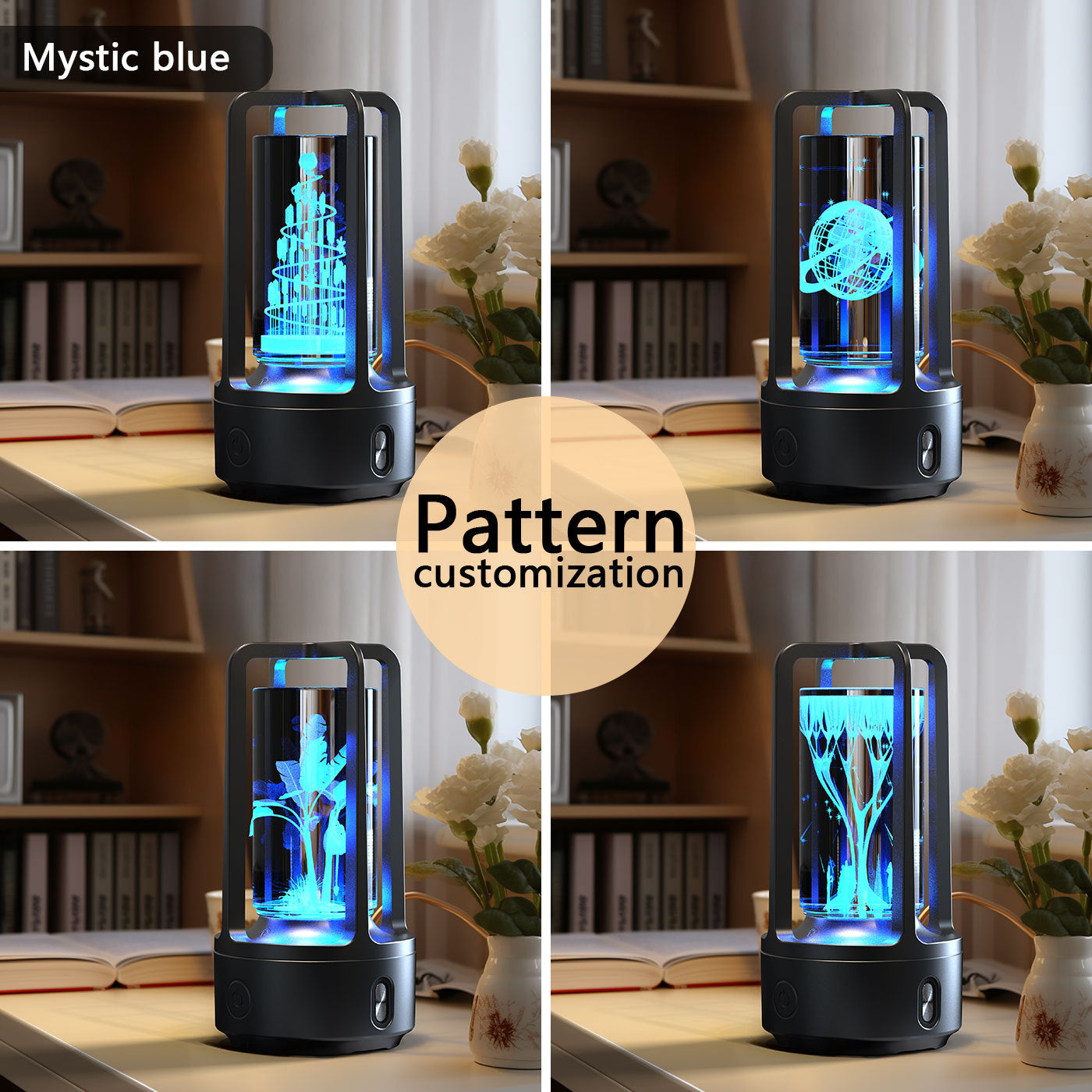 Creative 2 In 1 Audio Acrylic Crystal Lamp And Bluetooth Speaker Valentine's Day Gift Touch Night Lamp ARVASHAA