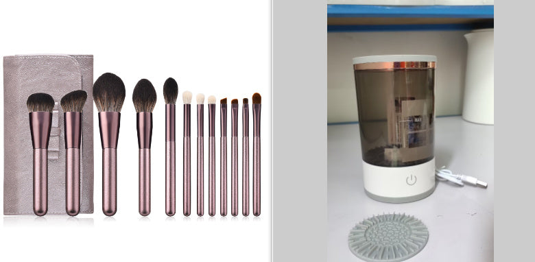 Women Eye Shadow Brush Cleaning Tool Portable Electric Makeup Brush Cleaner Machine With USB Charging Automatic Cosmetic Brush ASKVexperts