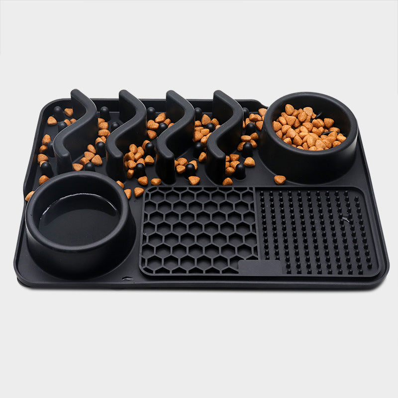 Dog Silicone Licking Pad Pet Licking Mat Silicone Smelling Mat Multifunctional Food Bowl Pets Supplies ARVASHAA