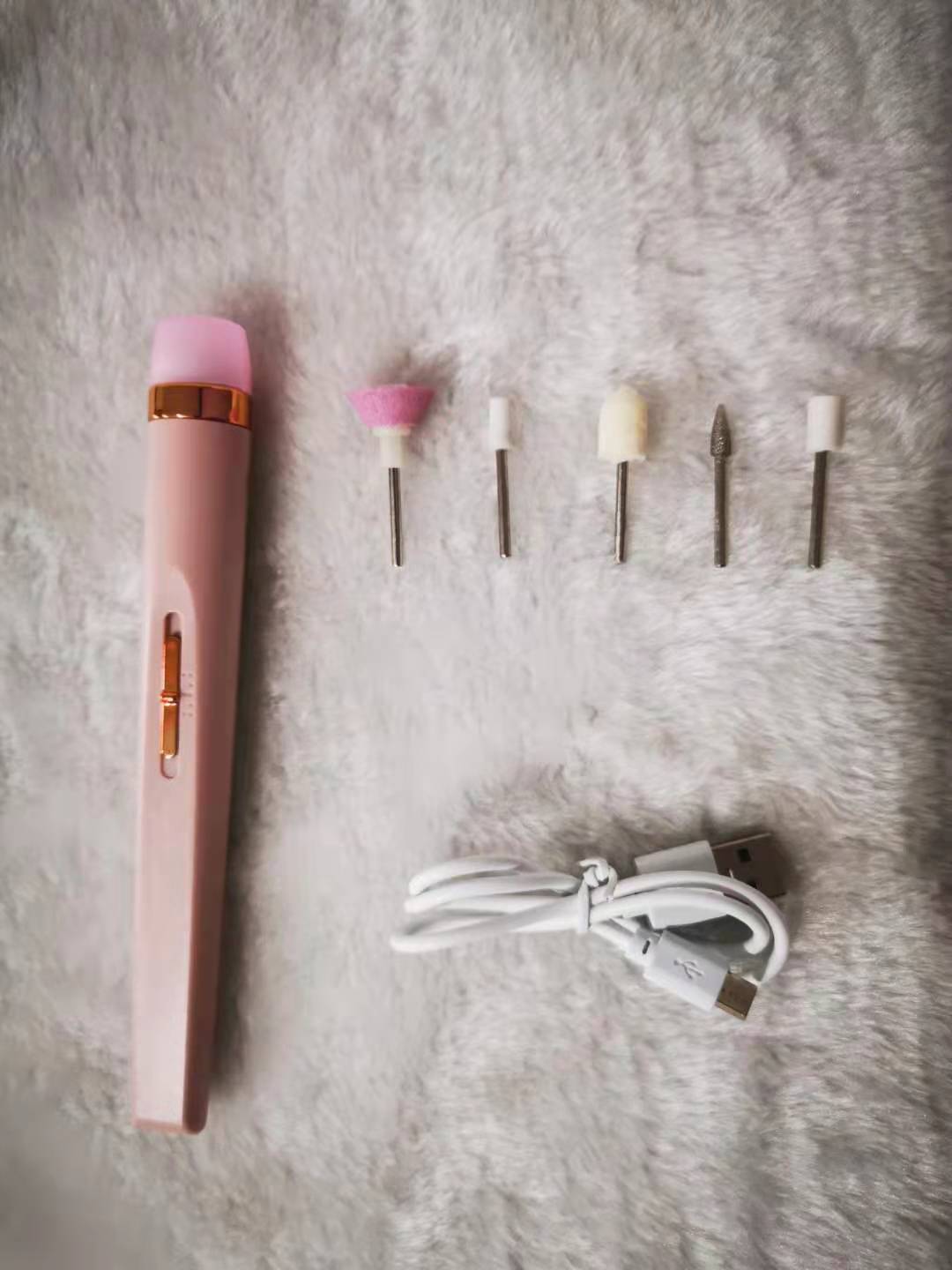 5-in-1 Electric Manicure & Pedicure Drill Set | Cordless USB Rechargeable Nail Polisher with LED Cutters ARVASHAA