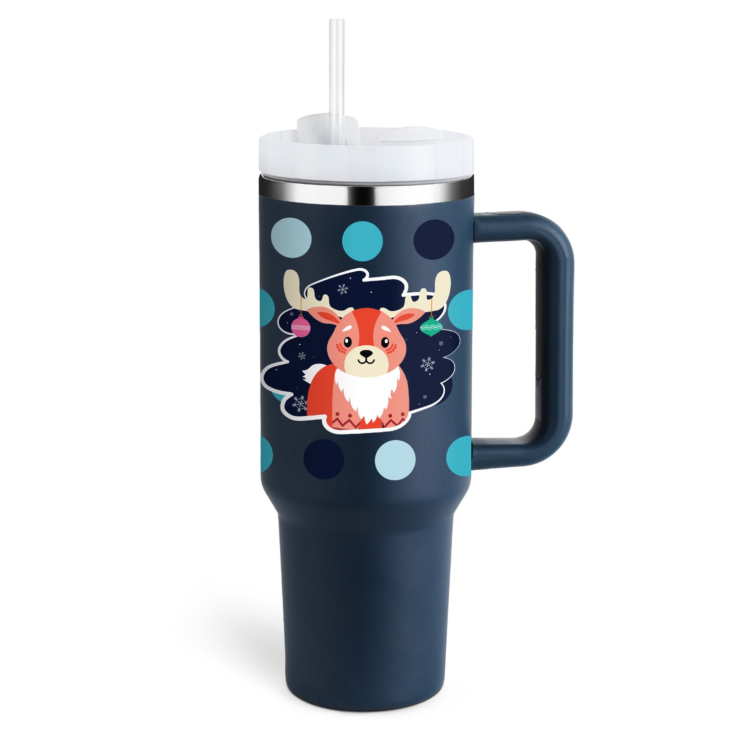 40 Oz Tumbler With Handle Straw Insulated, Stainless Steel Spill Proof Vacuum Coffee Cup Tumbler With Lid Tapered Mug Gifts For Valentine Lover Suitable For Car Gym Office Travel ASKVexperts