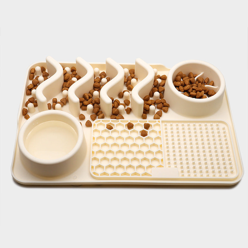 Dog Silicone Licking Pad Pet Licking Mat Silicone Smelling Mat Multifunctional Food Bowl Pets Supplies ARVASHAA