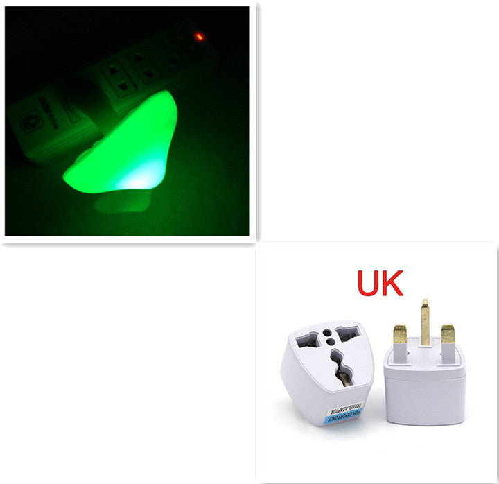 LED Night Light Mushroom Wall Socket Lamp EU US Plug Warm White Light-control Sensor Bedroom Light Home Decoration ARVASHAA