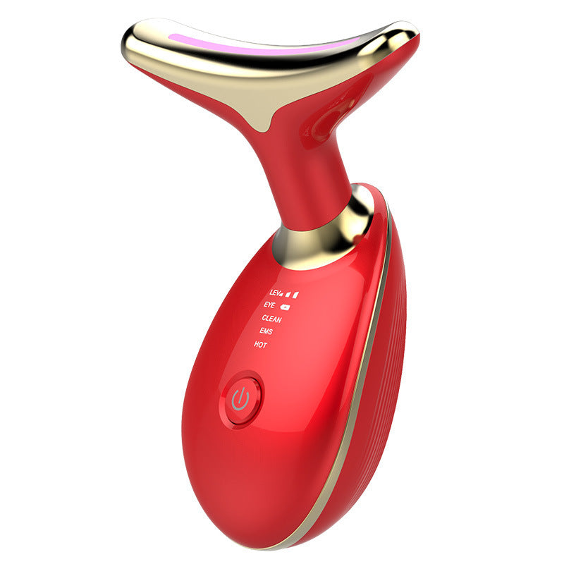 EMS Thermal Neck Lifting And Tighten Massager Electric Microcurrent Wrinkle Remover ARVASHAA
