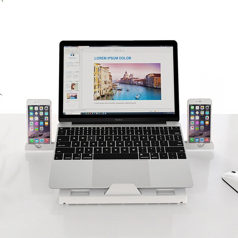 New Laptop Stand Multifunctional Folding Lift Portable Laptop Stand Monitor Increase Rack Aluminum Alloy Base ARVASHAA