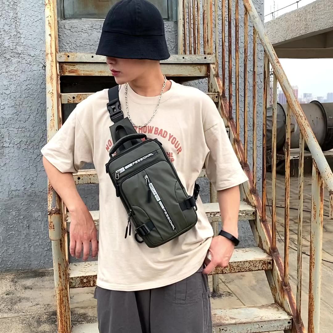 Crossbody Bags Men Multifunctional Backpack Shoulder Chest Bags ARVASHAA