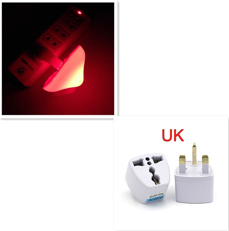 LED Night Light Mushroom Wall Socket Lamp EU US Plug Warm White Light-control Sensor Bedroom Light Home Decoration ARVASHAA