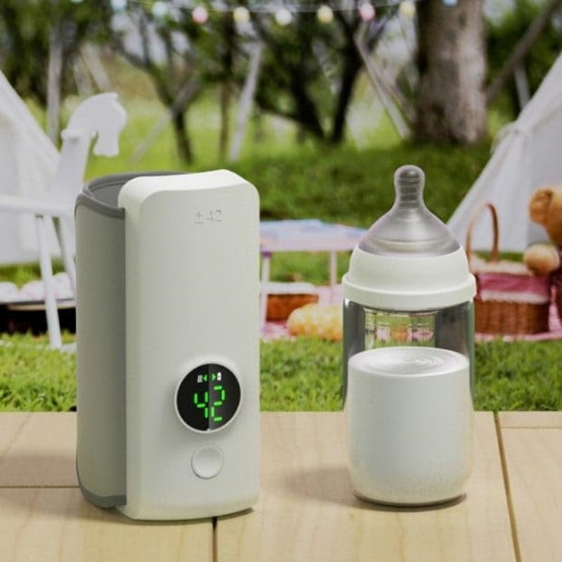 Portable Wireless Rechargeable Baby Bottle Warmer USB Charging And Heating Bag Portable Constant Temperature Milk Warmer Universal Bottle Insulation Sleeve ASKVexperts