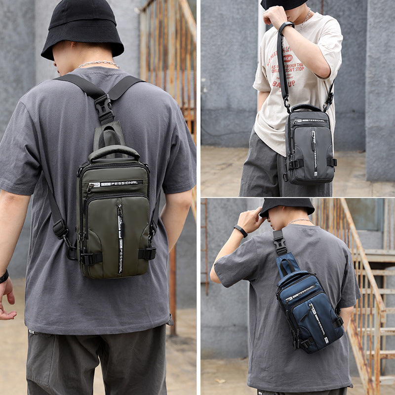 Crossbody Bags Men Multifunctional Backpack Shoulder Chest Bags ARVASHAA