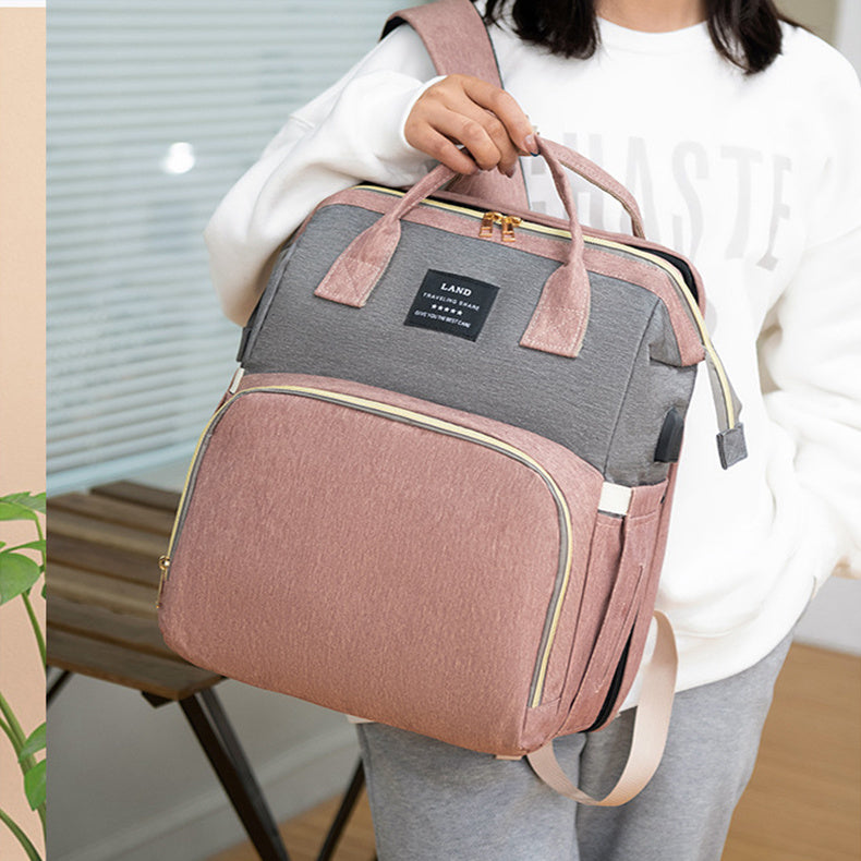 New Mummy Baby Crib Backpack Large Capacity Out Milk Insulated Bag Women ARVASHAA