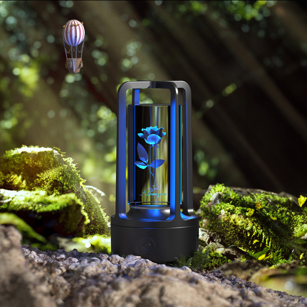 Creative 2 In 1 Audio Acrylic Crystal Lamp And Bluetooth Speaker Valentine's Day Gift Touch Night Lamp ARVASHAA