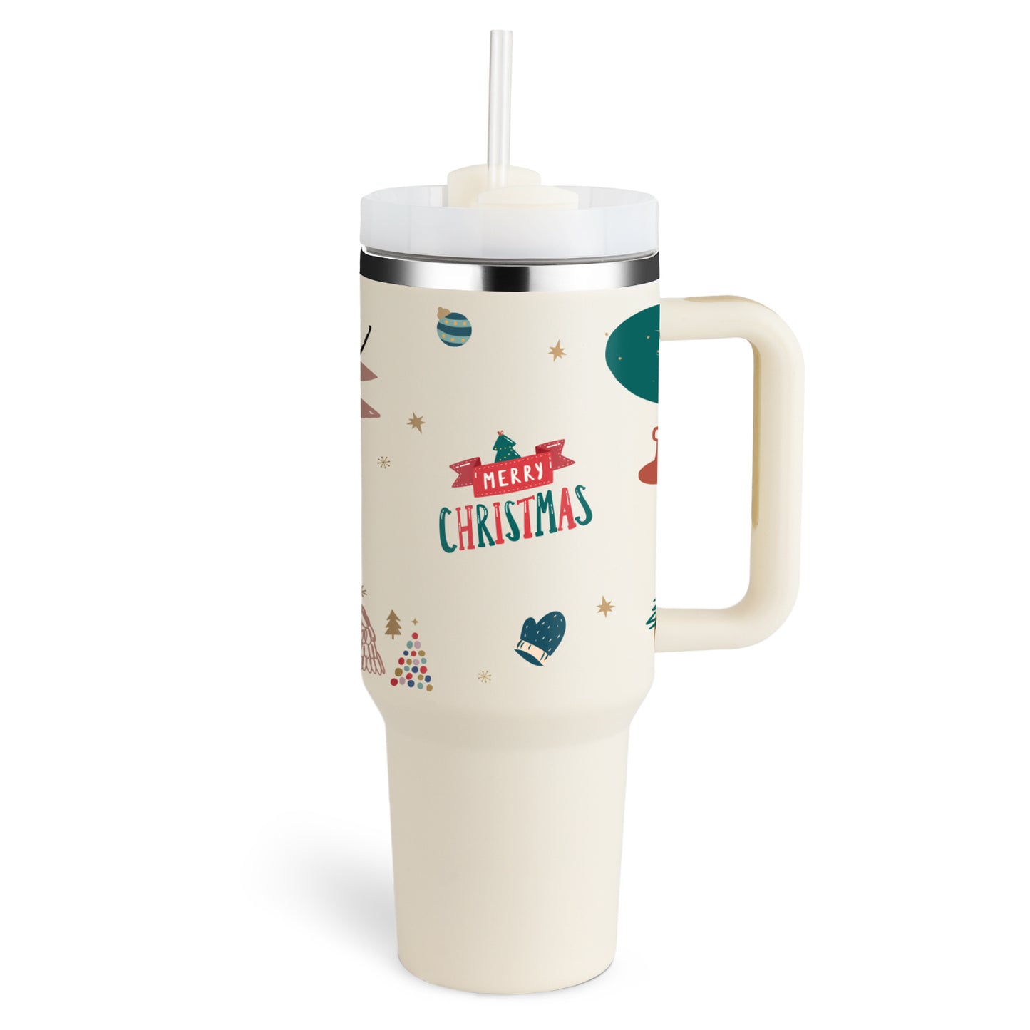 40 Oz Tumbler With Handle Straw Insulated, Stainless Steel Spill Proof Vacuum Coffee Cup Tumbler With Lid Tapered Mug Gifts For Valentine Lover Suitable For Car Gym Office Travel ASKVexperts