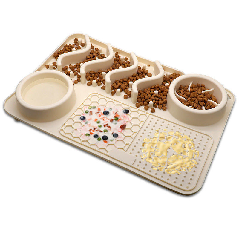 Dog Silicone Licking Pad Pet Licking Mat Silicone Smelling Mat Multifunctional Food Bowl Pets Supplies ARVASHAA