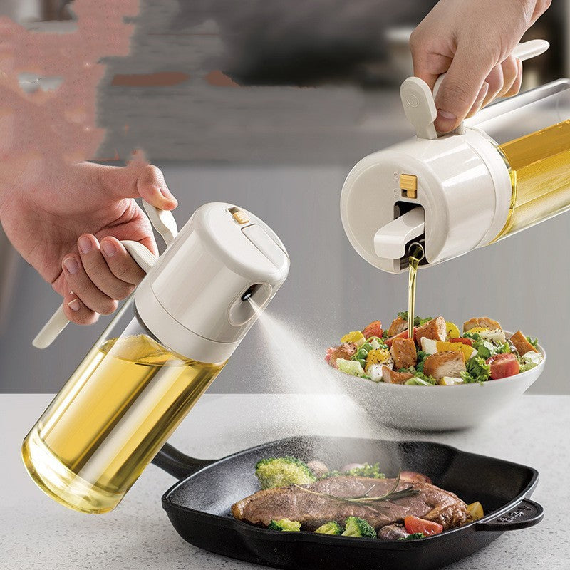 2 In 1 Oil Sprayer Bottle BBQ Cooking Oil Dispenser Olive Oil Pourers Sprayer Kitchen Baking Oil Mister Vinegar Bottle ASKVexperts