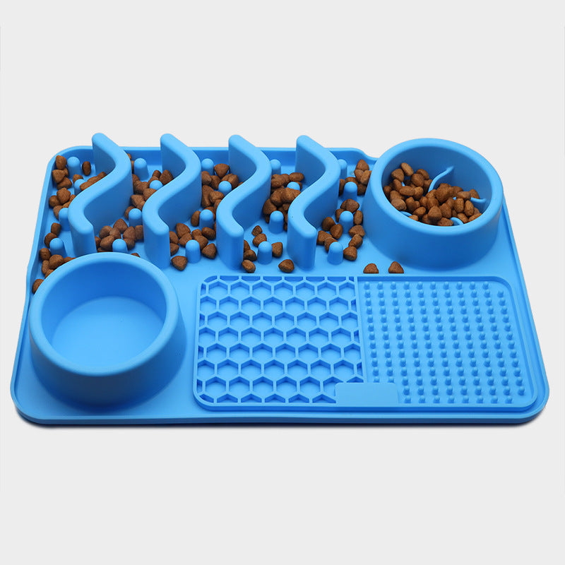 Dog Silicone Licking Pad Pet Licking Mat Silicone Smelling Mat Multifunctional Food Bowl Pets Supplies ARVASHAA
