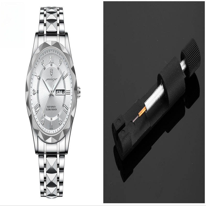 Men’s Waterproof Quartz Watch | Luminous Dial with Double Calendar Display – Durable & Stylish ARVASHAA