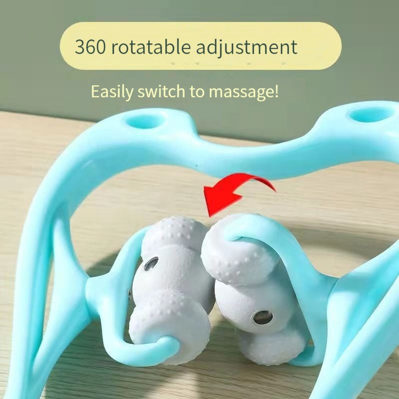Neck Massager For Pain Relief Deep Tissue 360 Degree Neck Roller With 96 Pressure Point Neckbud Massage Roller For Neck Shoulder Waist Leg Foot Handheld Relaxer Tool ARVASHAA