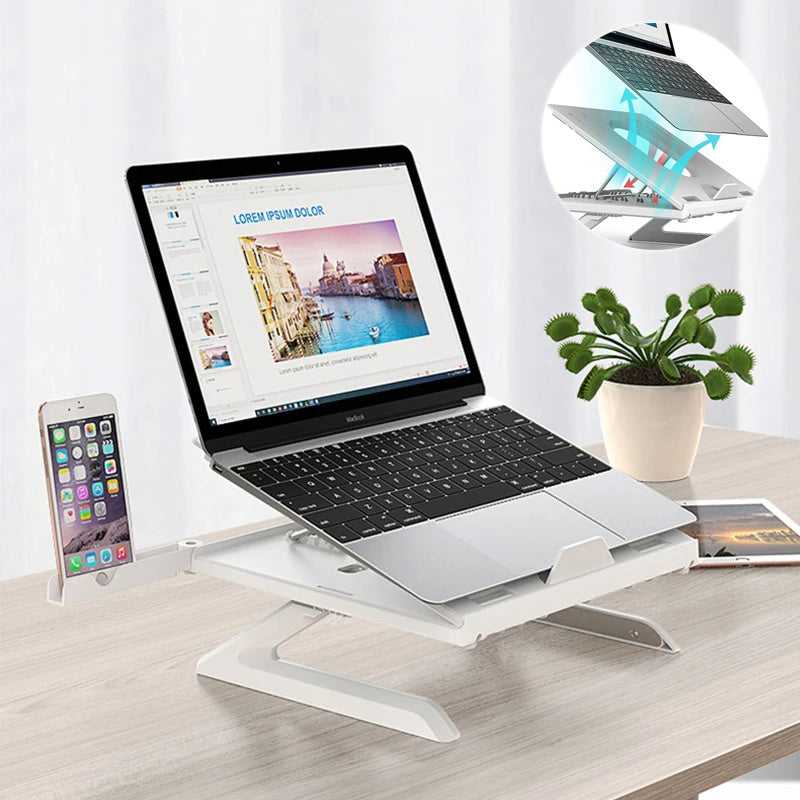 New Laptop Stand Multifunctional Folding Lift Portable Laptop Stand Monitor Increase Rack Aluminum Alloy Base ARVASHAA