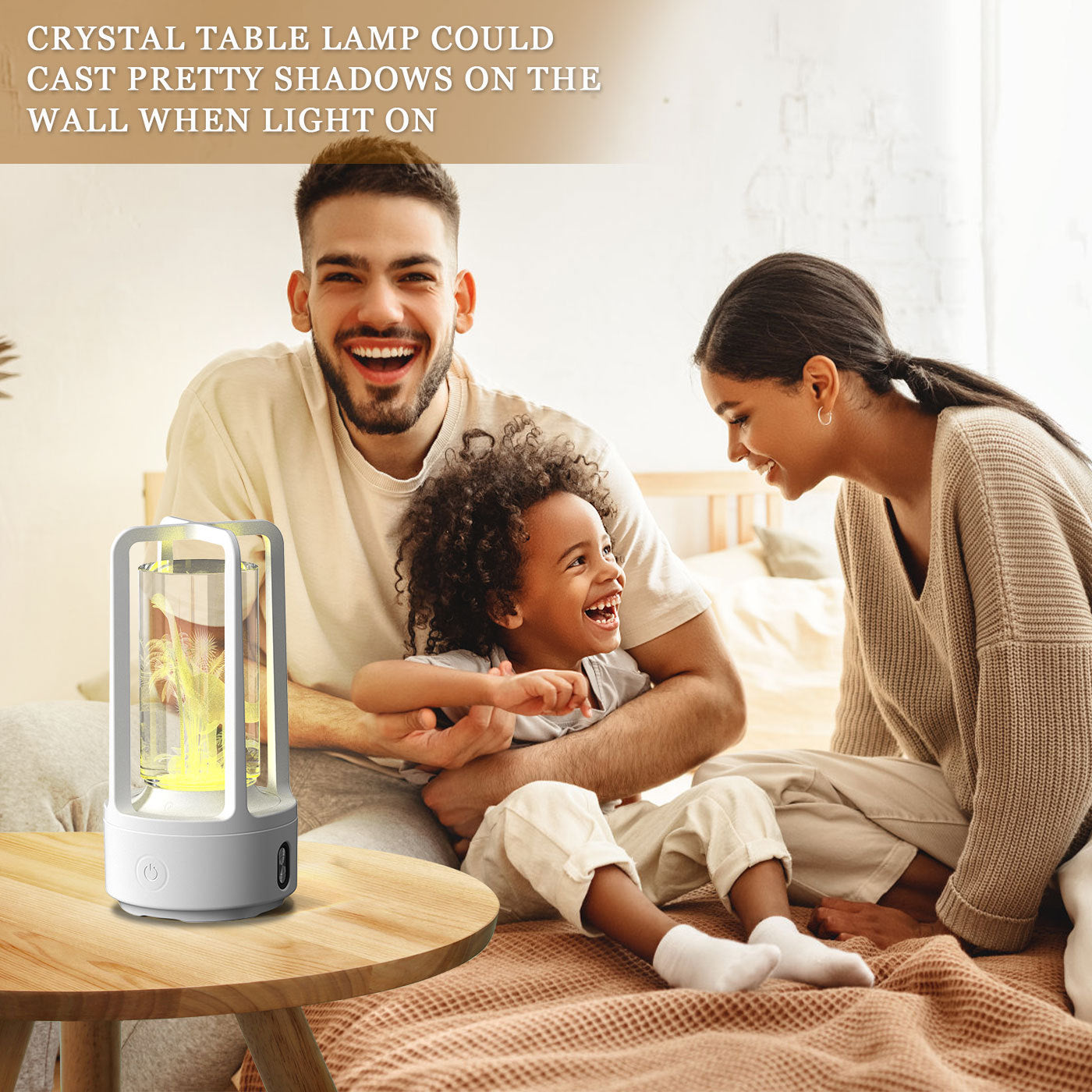 Creative 2 In 1 Audio Acrylic Crystal Lamp And Bluetooth Speaker Valentine's Day Gift Touch Night Lamp ARVASHAA