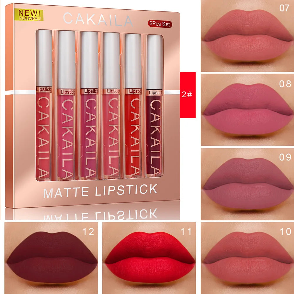 10/6 PCS Matte Natural Lipstick Set – Long Lasting & Waterproof ARVASHAA