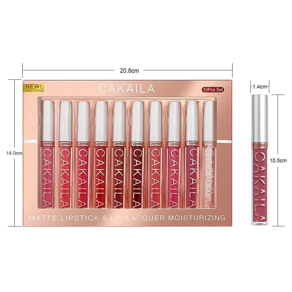 10/6 PCS Matte Natural Lipstick Set – Long Lasting & Waterproof ARVASHAA