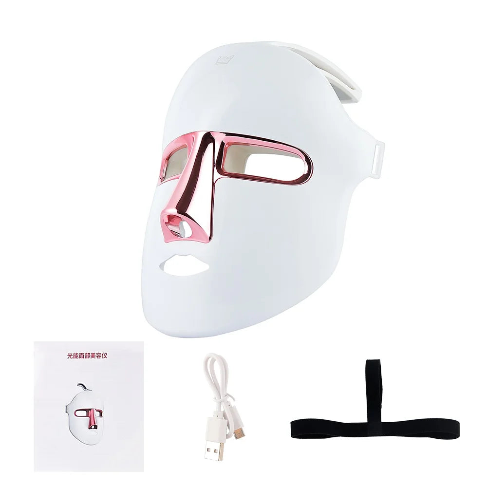Wireless 7 Colors Face LED Mask Photon Facal Beauty Mask Skin Rejuvenation Anti Acne Repair Skin Tightening Anti Aging Skin Care ASKVexperts