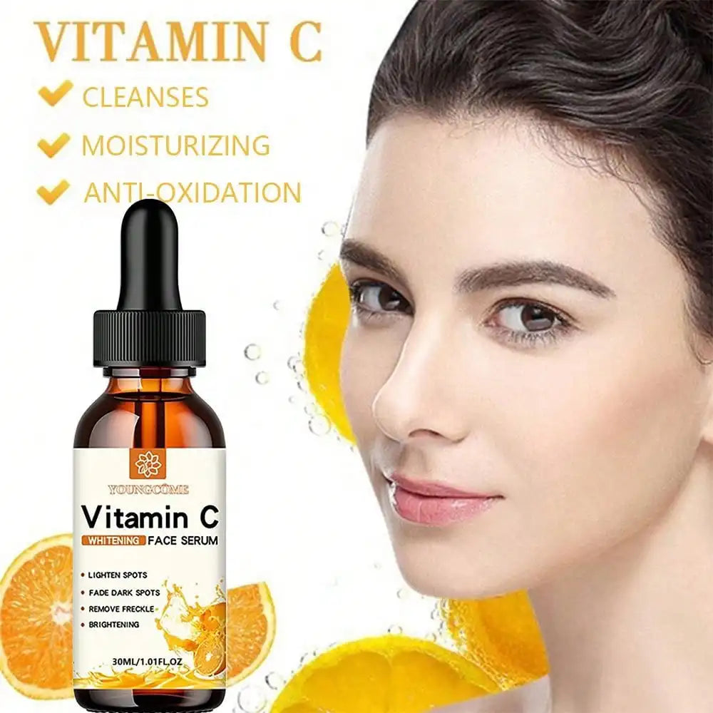 Vitamin C Facial Essence Contains Hyaluronic Acid Dark Spot Remover Moisturizing Repair Anti-aging Essence Facial Skin Care 30ml ARVASHAA