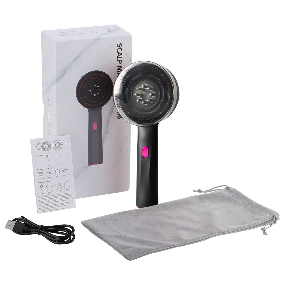 Electric Massage Comb 3 Modes Portable Red Light Laser Comb for Hair Follicle Hair Follicles On The Head Essence Oil Applicator ASKVexperts