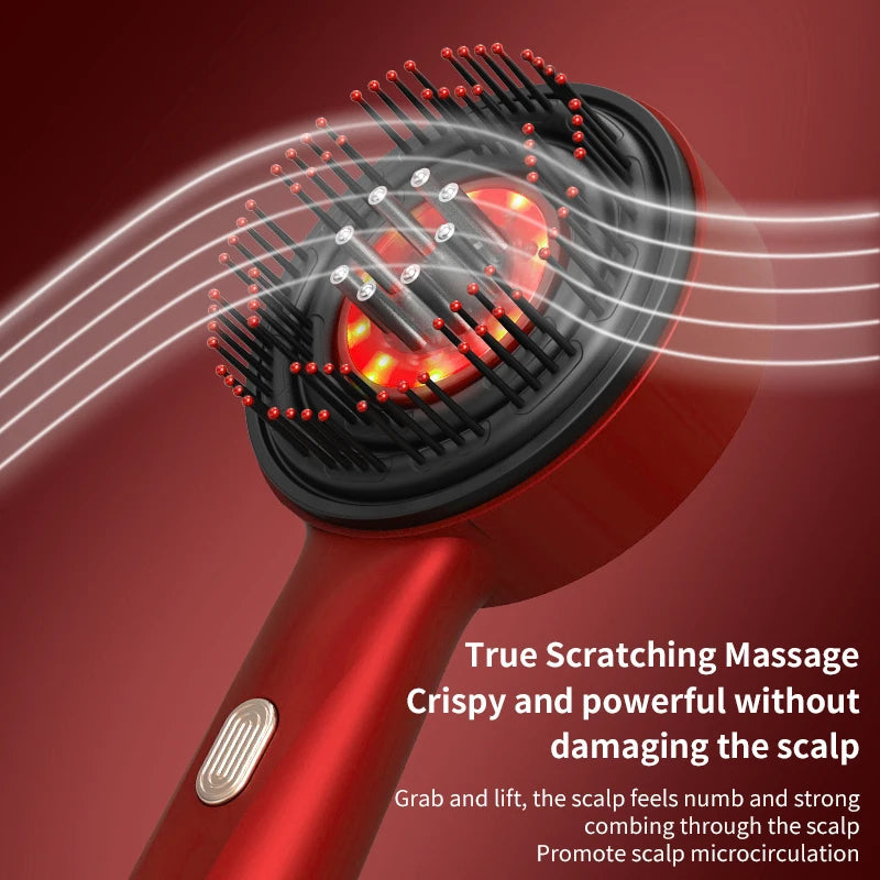 Electric Massage Comb 3 Modes Portable Red Light Laser Comb for Hair Follicle Hair Follicles On The Head Essence Oil Applicator ASKVexperts