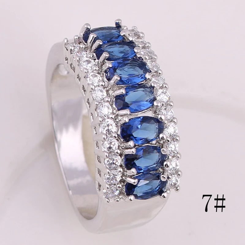LXOEN 2022 Classic Semi-precious Stone Stud Earrings for Women Silver Color Round Studs Ear Jewelry brinco Gift bijoux ARVASHAA