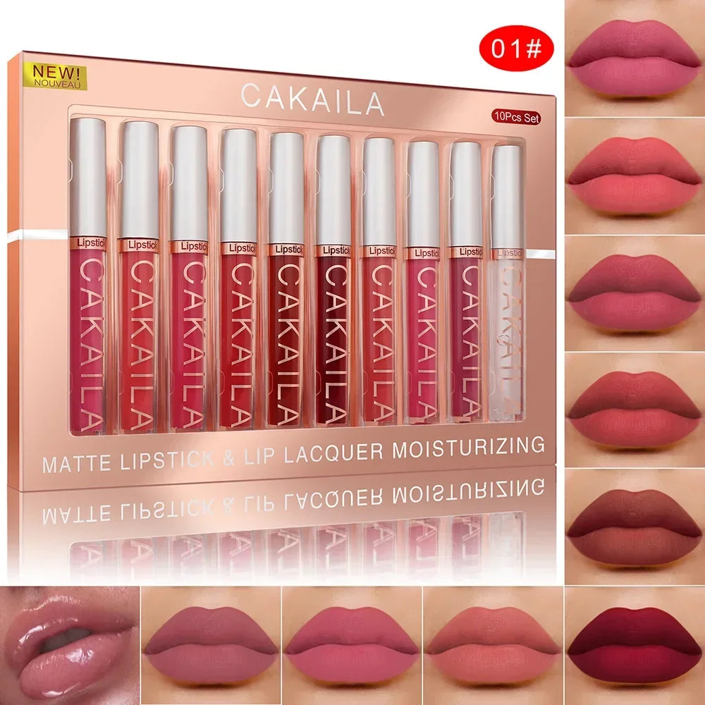 10/6 PCS Matte Natural Lipstick Set – Long Lasting & Waterproof ARVASHAA