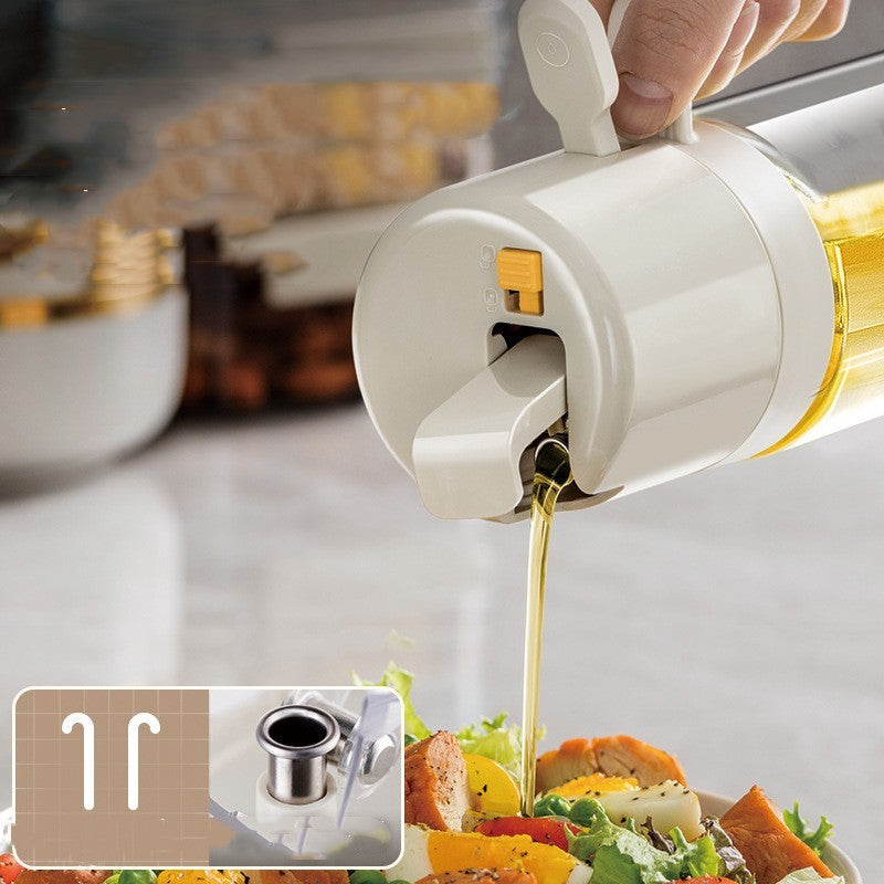 2 In 1 Oil Sprayer Bottle BBQ Cooking Oil Dispenser Olive Oil Pourers Sprayer Kitchen Baking Oil Mister Vinegar Bottle ASKVexperts