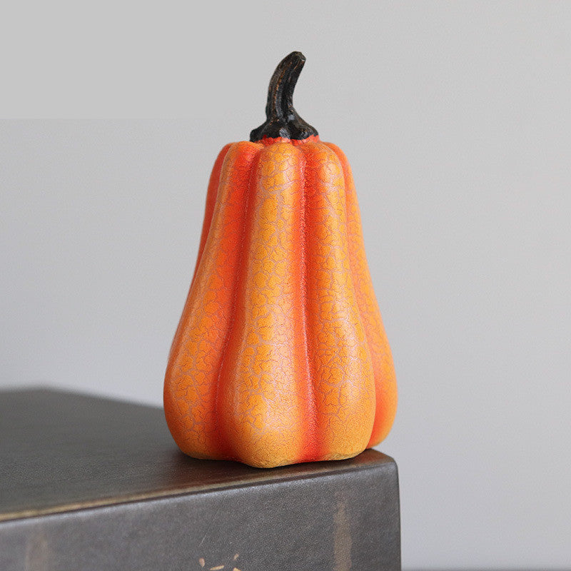 New Halloween Pumpkin Lantern Simulation Pumpkin LED Candle Lamp Resin Luminous Pumpkin ARVASHAA