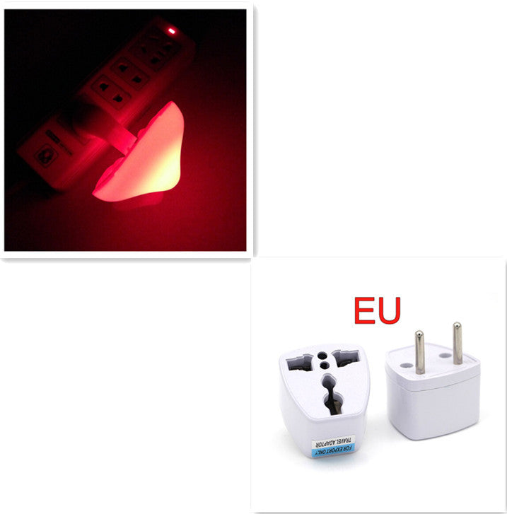 LED Night Light Mushroom Wall Socket Lamp EU US Plug Warm White Light-control Sensor Bedroom Light Home Decoration ARVASHAA