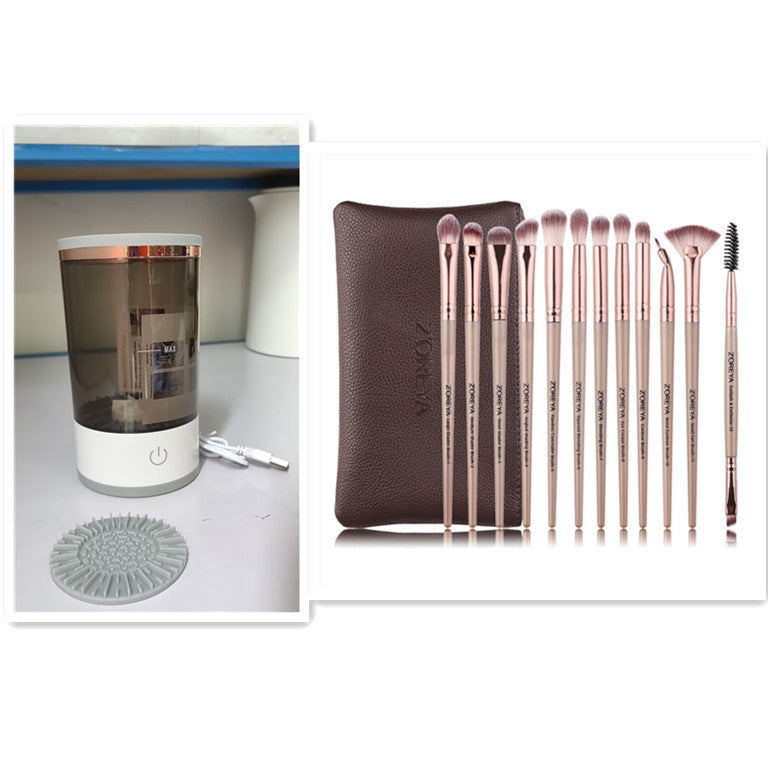 Women Eye Shadow Brush Cleaning Tool Portable Electric Makeup Brush Cleaner Machine With USB Charging Automatic Cosmetic Brush ASKVexperts