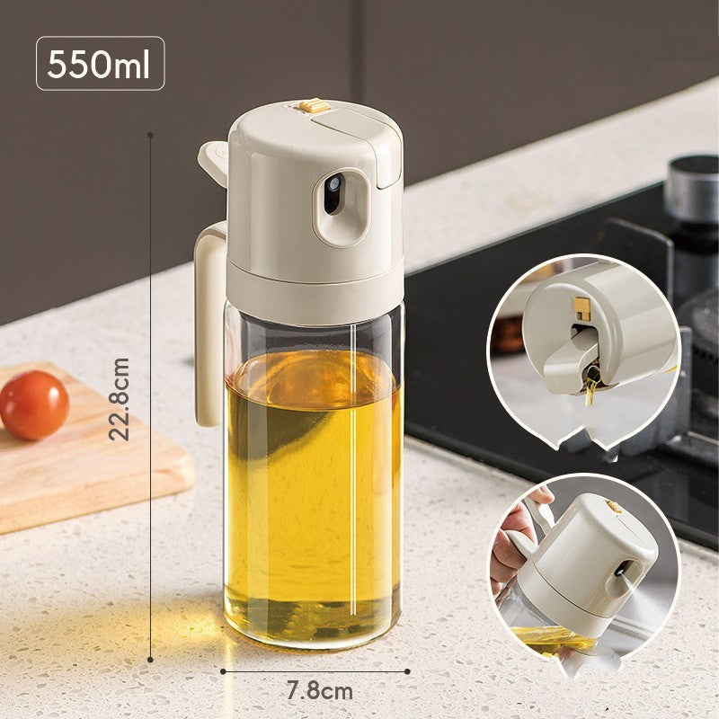 2 In 1 Oil Sprayer Bottle BBQ Cooking Oil Dispenser Olive Oil Pourers Sprayer Kitchen Baking Oil Mister Vinegar Bottle ASKVexperts