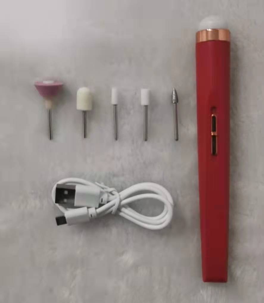 5-in-1 Electric Manicure & Pedicure Drill Set | Cordless USB Rechargeable Nail Polisher with LED Cutters ARVASHAA