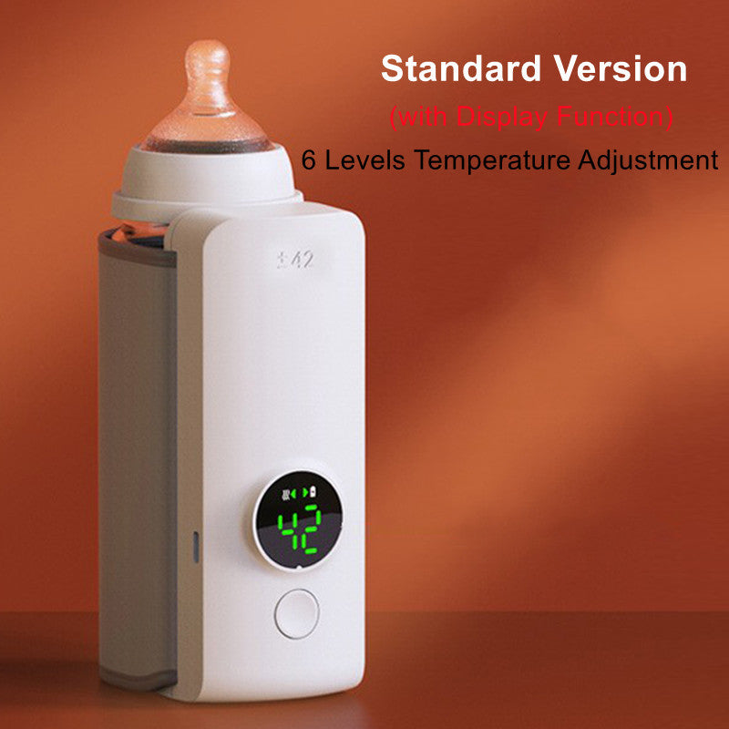 Portable Wireless Rechargeable Baby Bottle Warmer USB Charging And Heating Bag Portable Constant Temperature Milk Warmer Universal Bottle Insulation Sleeve ASKVexperts