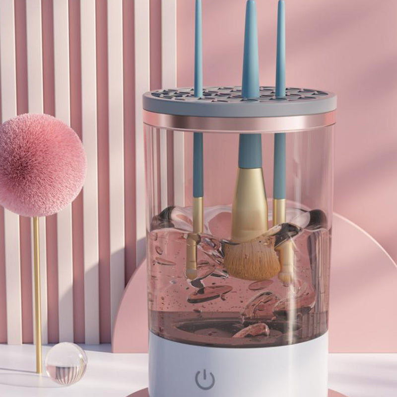 Women Eye Shadow Brush Cleaning Tool Portable Electric Makeup Brush Cleaner Machine With USB Charging Automatic Cosmetic Brush ASKVexperts
