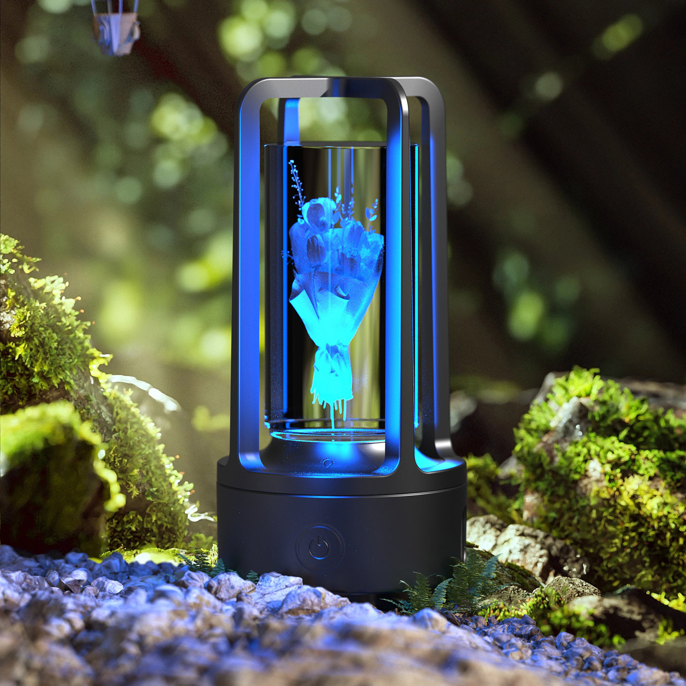 Creative 2 In 1 Audio Acrylic Crystal Lamp And Bluetooth Speaker Valentine's Day Gift Touch Night Lamp ARVASHAA